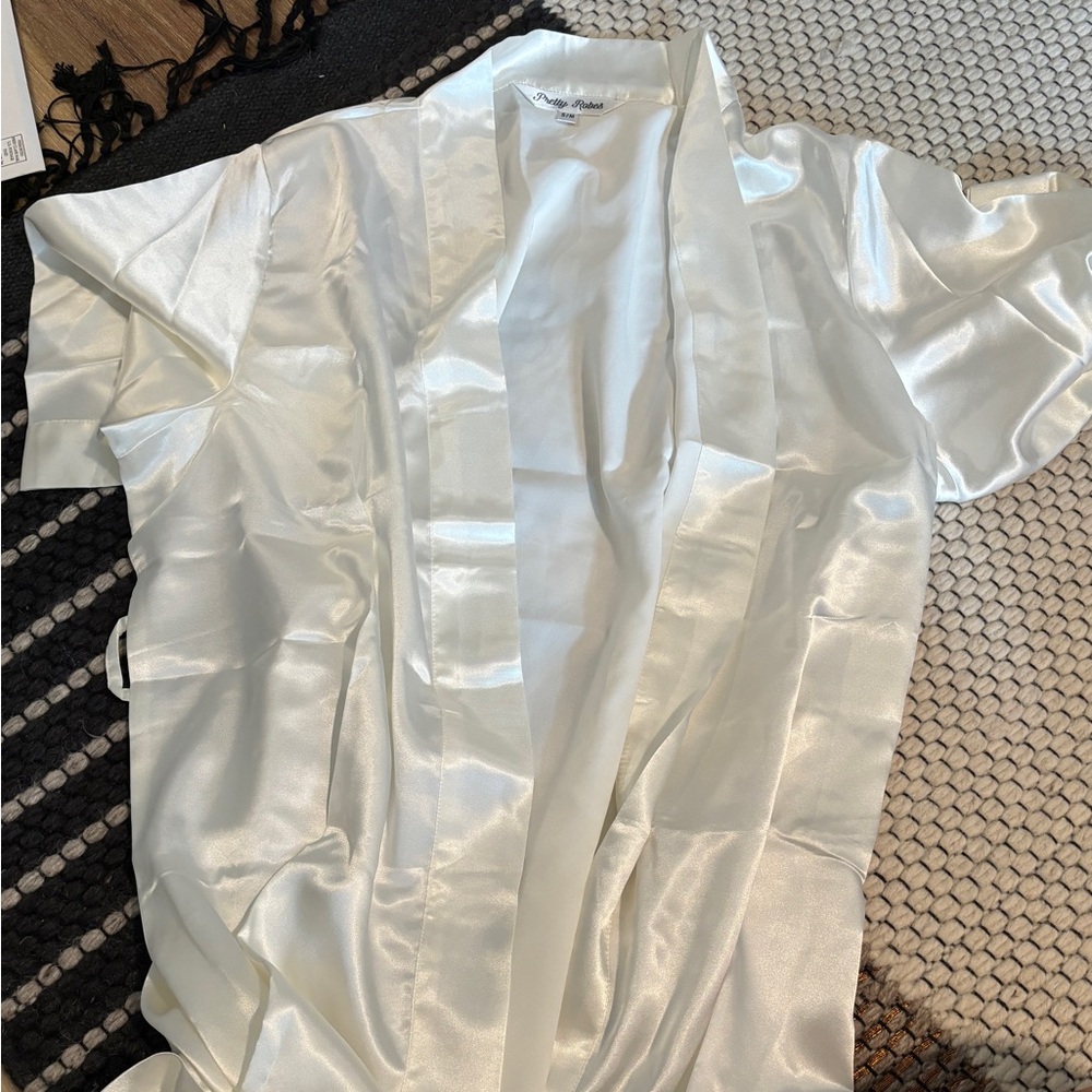 Bridal white robe new never worn